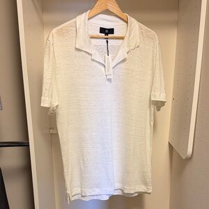 Never worn with Tags | Banana Republic White Linen shirt